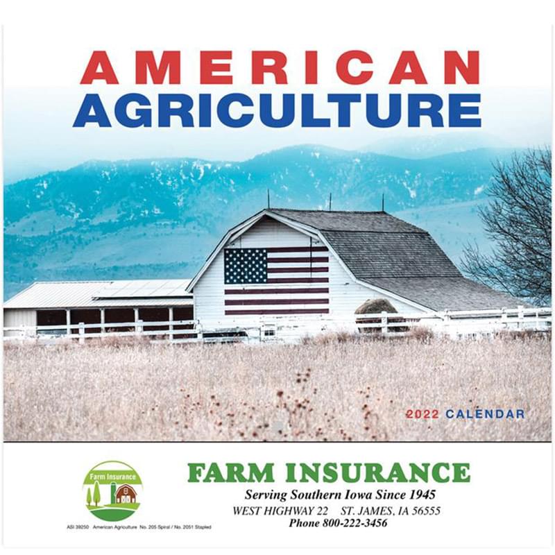 American Agriculture Wall Calendar - Stapled 2023