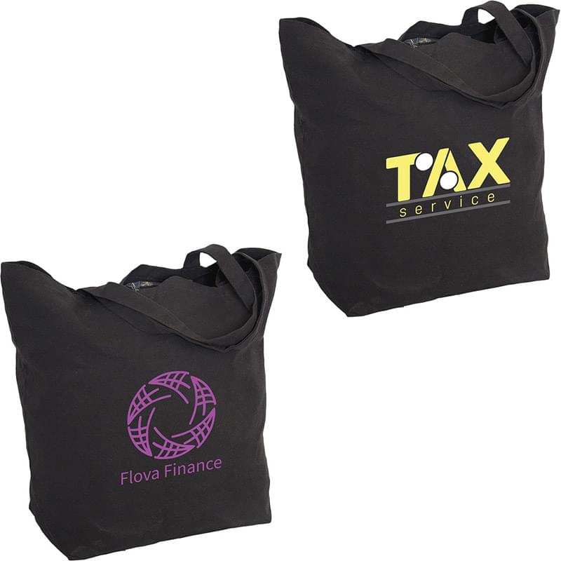 12 oz Cotton Canvas Tote Bag: Premium 20" W x 17.5" H