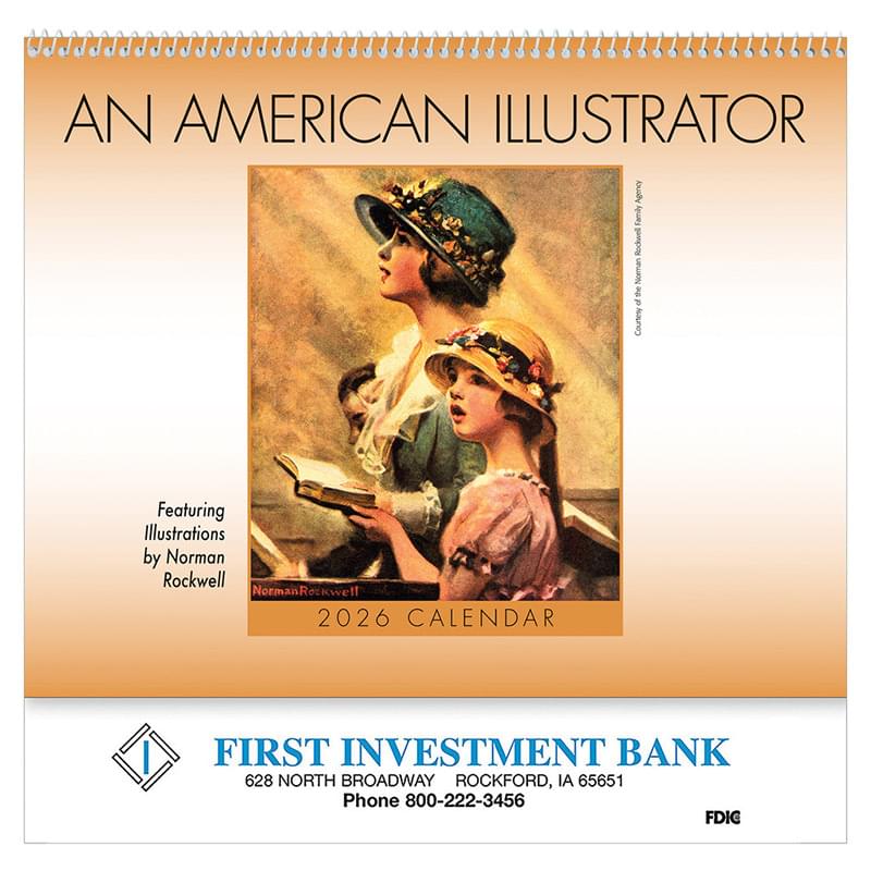 An American Illustrator Wall Calendar: 2026 Spiral Bound