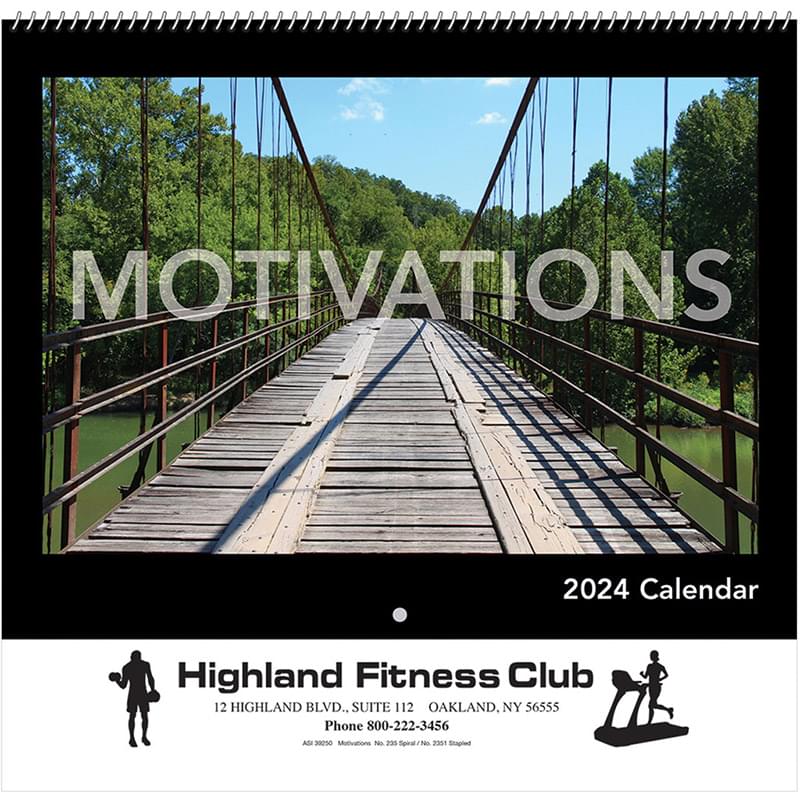 Motivations Wall Calendar - Spiral 2024