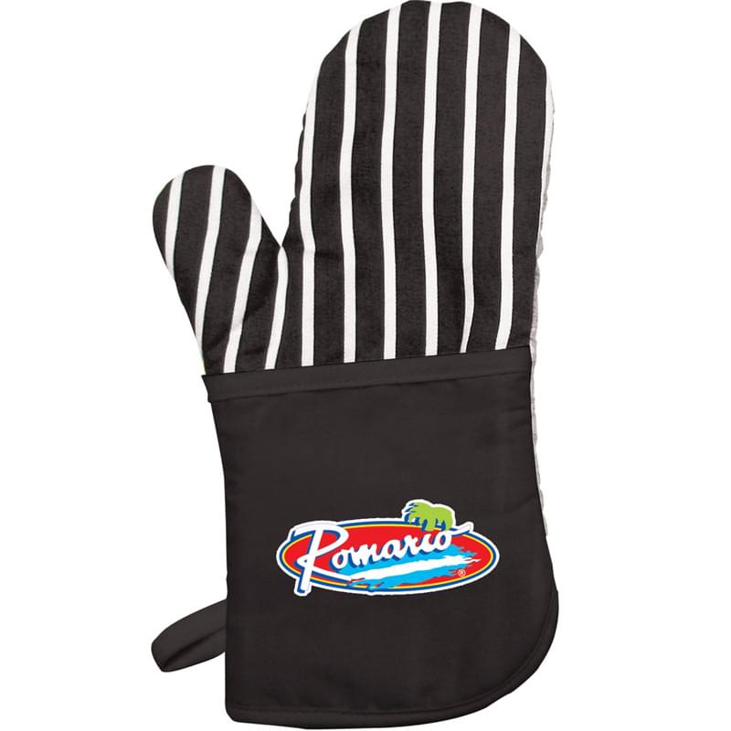 Oven Mitt w/ Silver Heat Resistant Backing