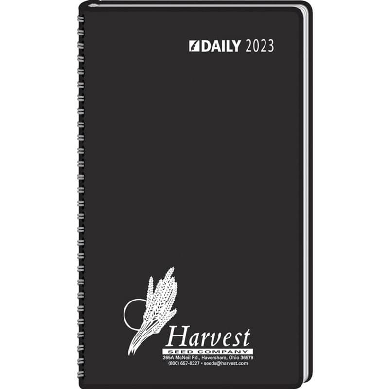Ruled Desk Planner, 1 Day Per Page Wired to Cover 2024