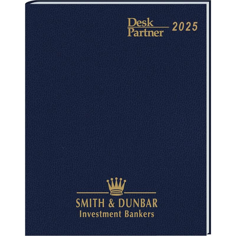 Monthly Format Planner Desk Partner Stitched to Cover 2025