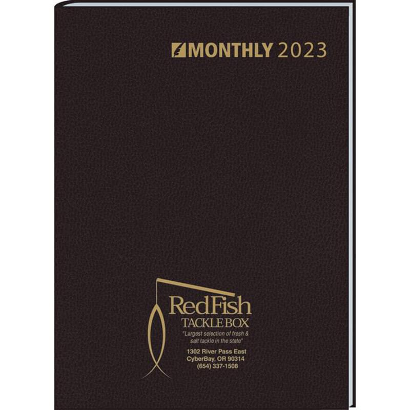 Ruled Monthly Format Stitched To Cover Desk Planner 2020