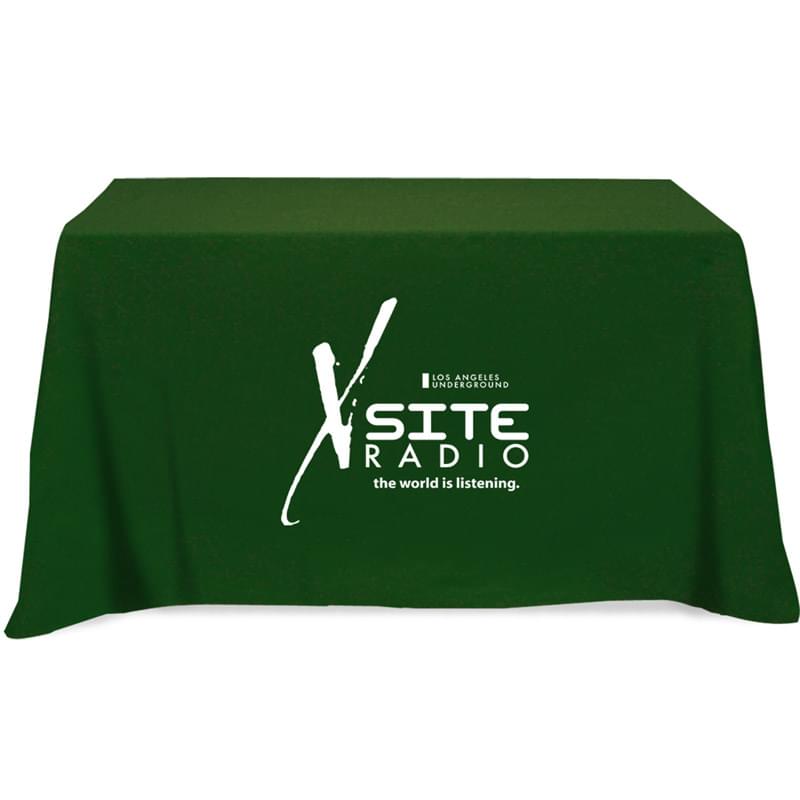 Flat 3-sided Table Cover - fits 4 foot standard table