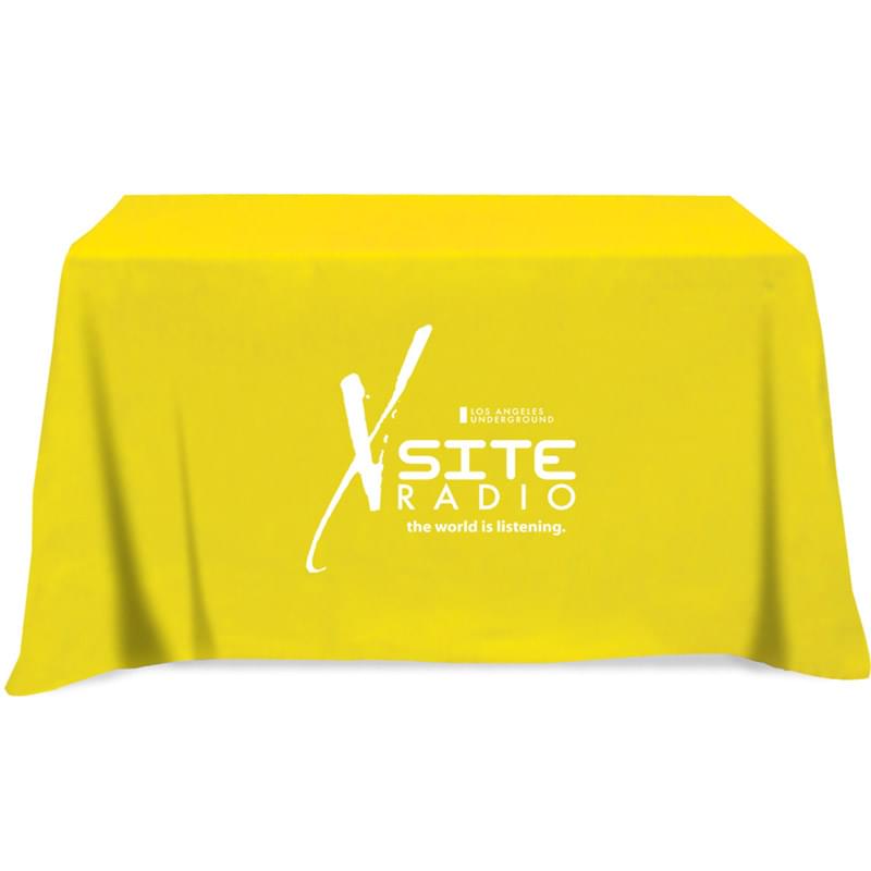 Flat 3-sided Table Cover - fits 4 foot standard table
