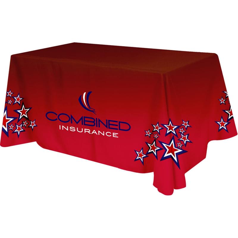 Polyester Digital Direct Print Table Cover 4 sided, 6 foot
