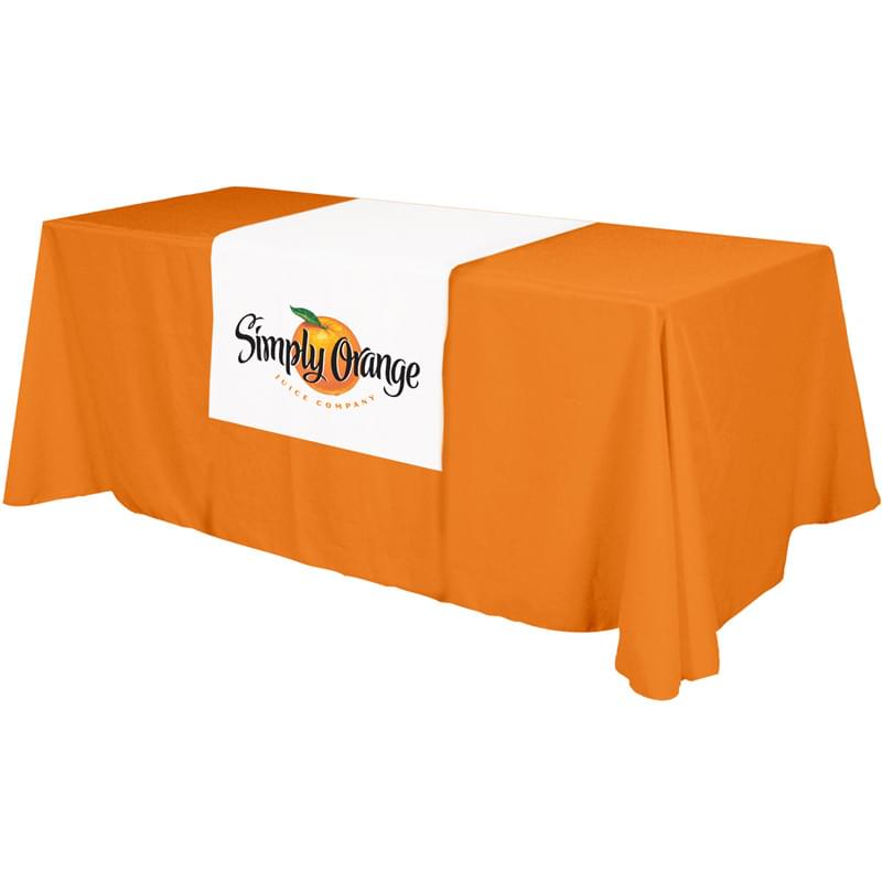 Full Color Polyester Top Table Runner (18" Front)