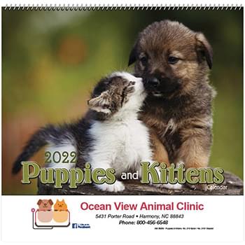Puppies & Kittens Wall Calendar - Spiral 2023