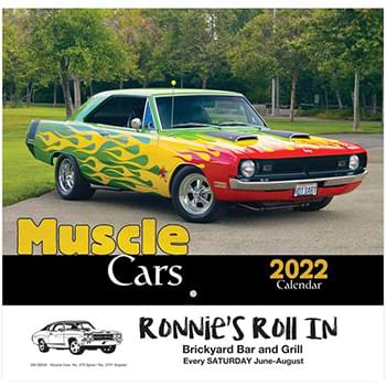 Muscle Cars Wall Calendar - Stapled 2023