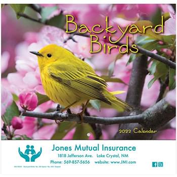 Backyard Birds Wall Calendar - Stapled 2023