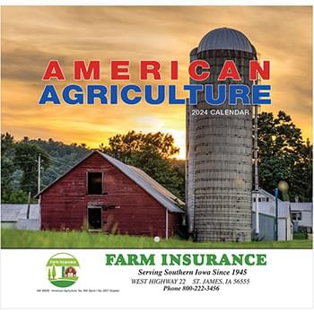 American Agriculture Wall Calendar - Stapled 2024