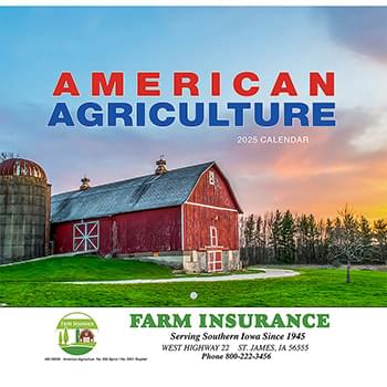American Agriculture Wall Calendar - Stapled 2025
