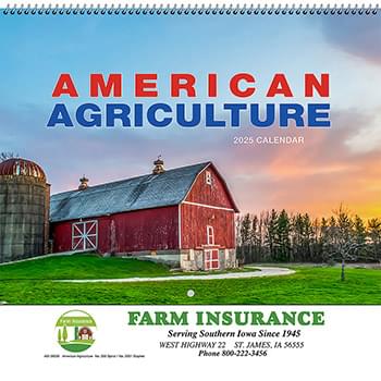 American Agriculture Wall Calendar - Spiral 2025