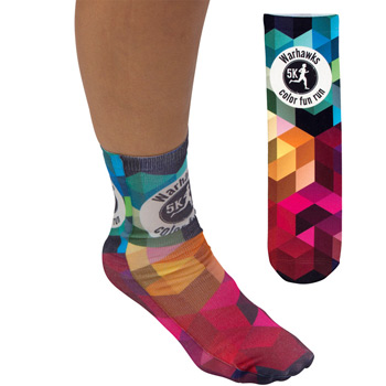 Full Color Unisex 13" Tube Promo Socks