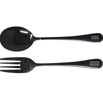 Eclipse Stainless Serving Fork & Spoon Set 