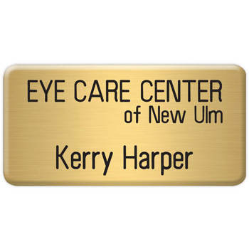 Los Angeles Standard Metal Name Badge (Standard Size 1-1/2" x 3")
