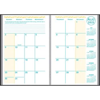 Academic Desk Monthly Planner w/ Morocco Cover 2023-2024