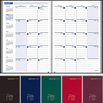Ruled Monthly Format Stitched To Cover Desk Planner 2020
