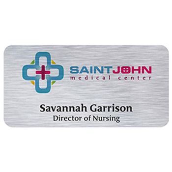 Savannah Express Metal Name Badge (Standard Size 1-1/2" x 3")