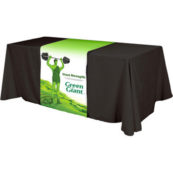 Full Color Polyester Top Table Runner (Front, Top & Back)